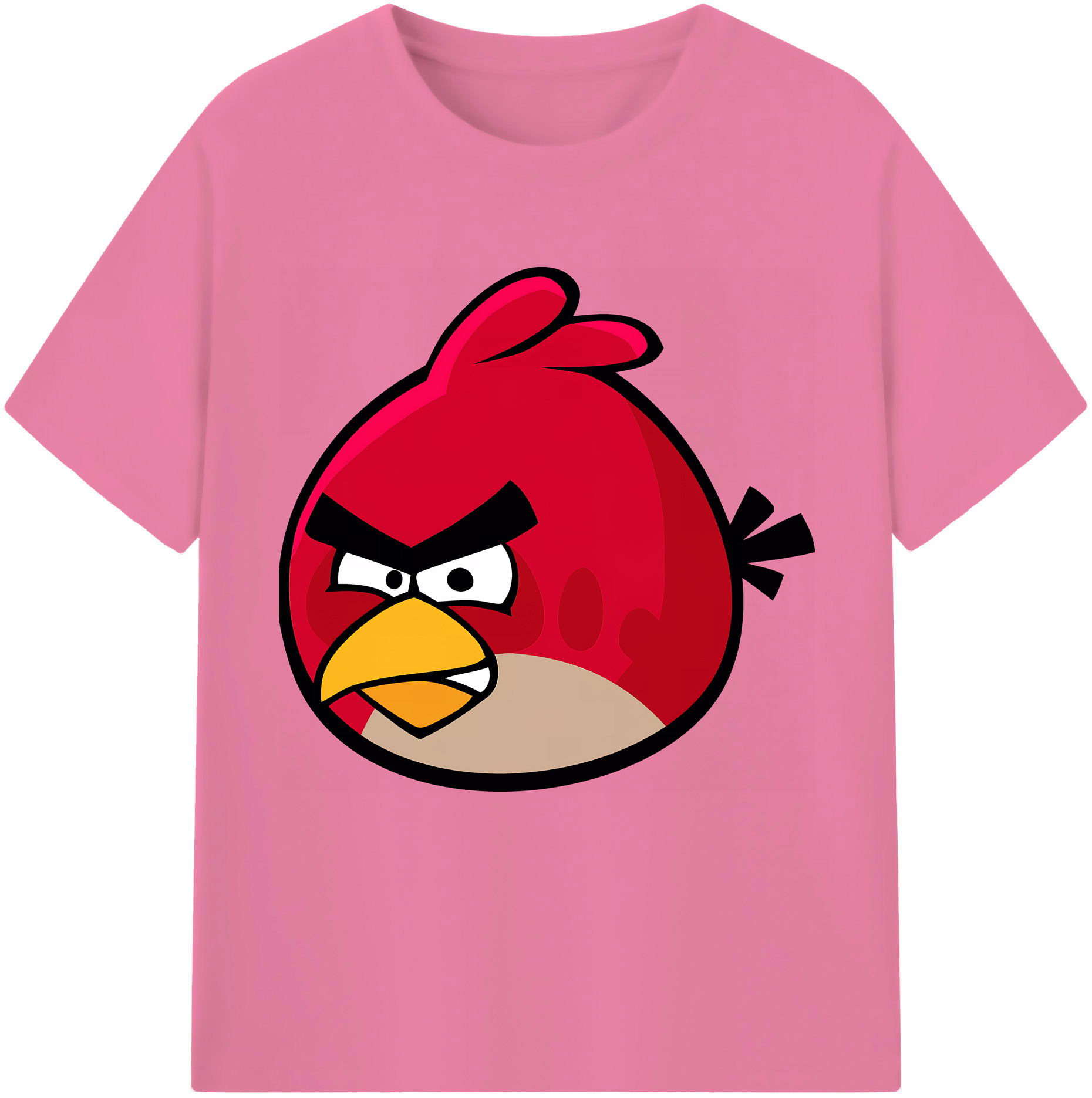 （画像用） Angry Birds アングリーバード 綿100％半袖Tシャツ（フロントプリント）